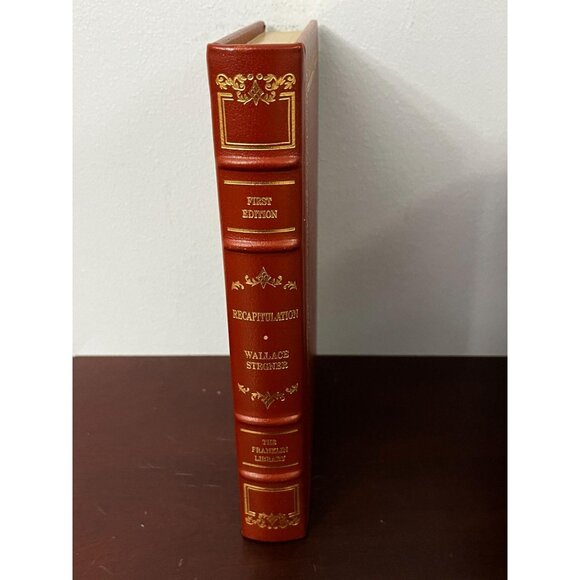 Franklin Library First 1st Edition HC Book Recapitulation Book by Wallace Stegne - Picture 2 of 8